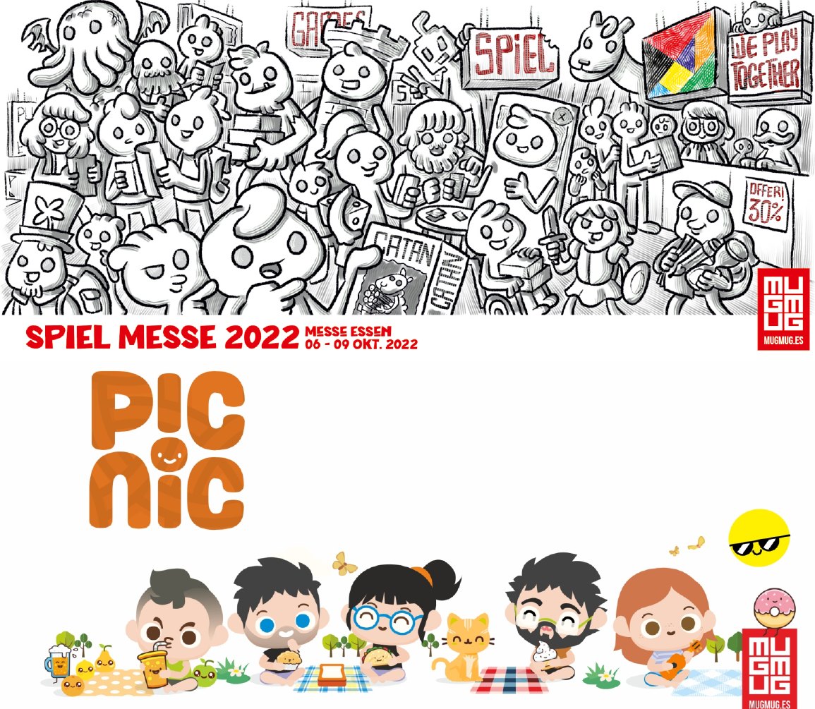 Ilustraciones para Spiel Messe y Picnic