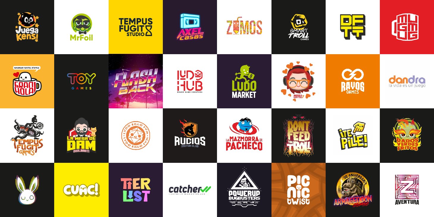 Mosaico de logotipos diseñados por Tempus Fugit Studio