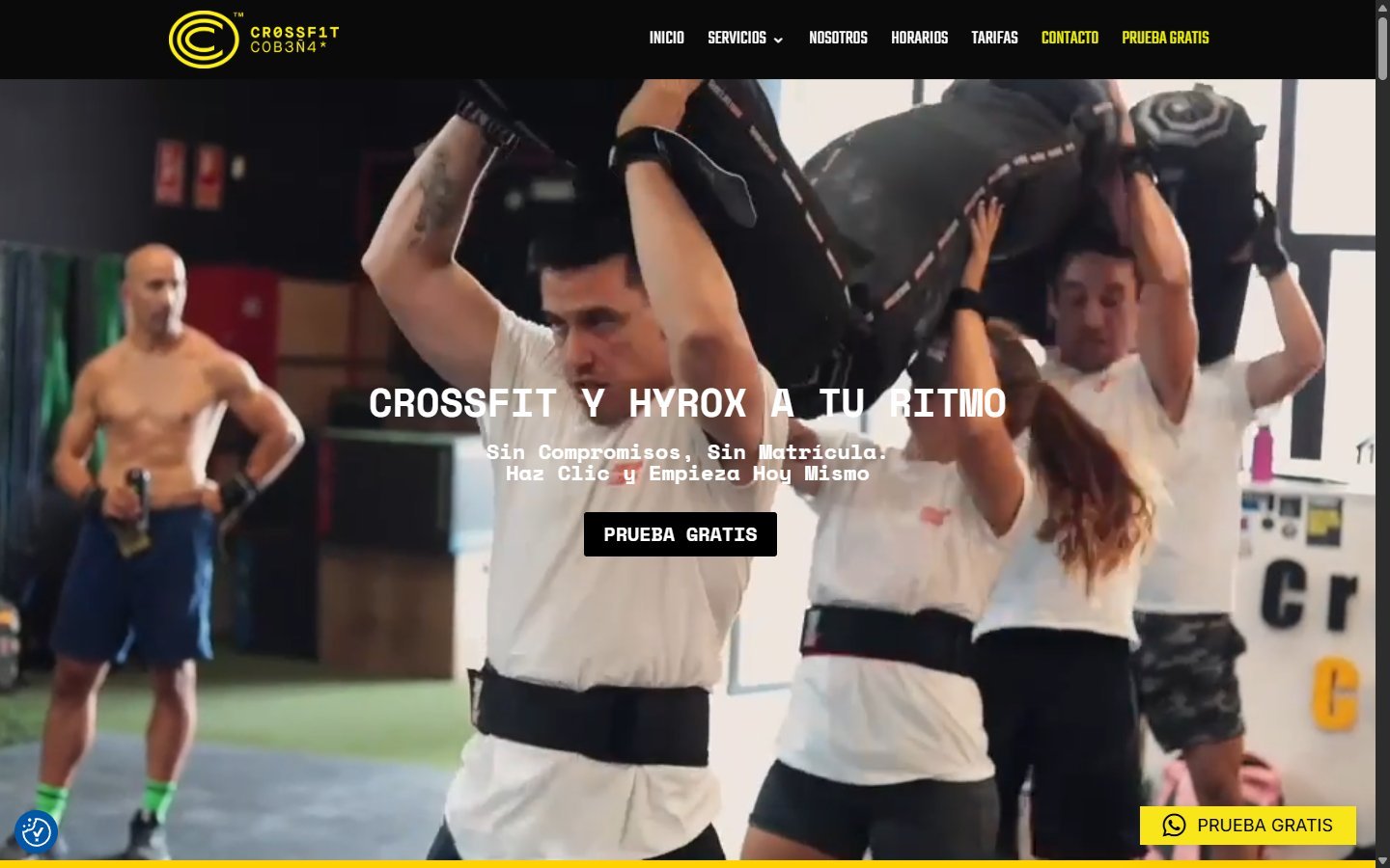 Web de CrossFit Cobeña