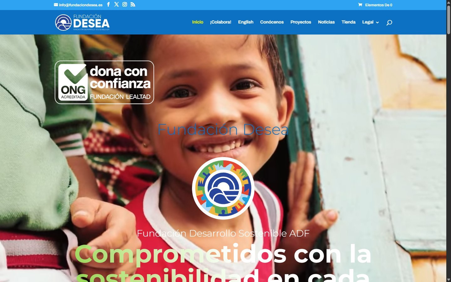 Web de Fundación Desea