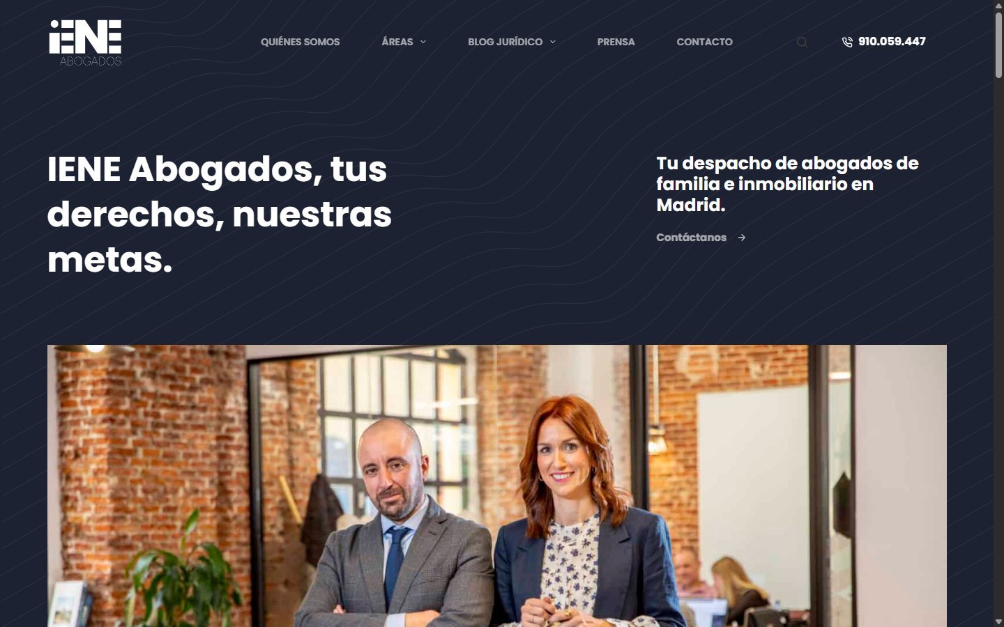 Web de IENE Abogados
