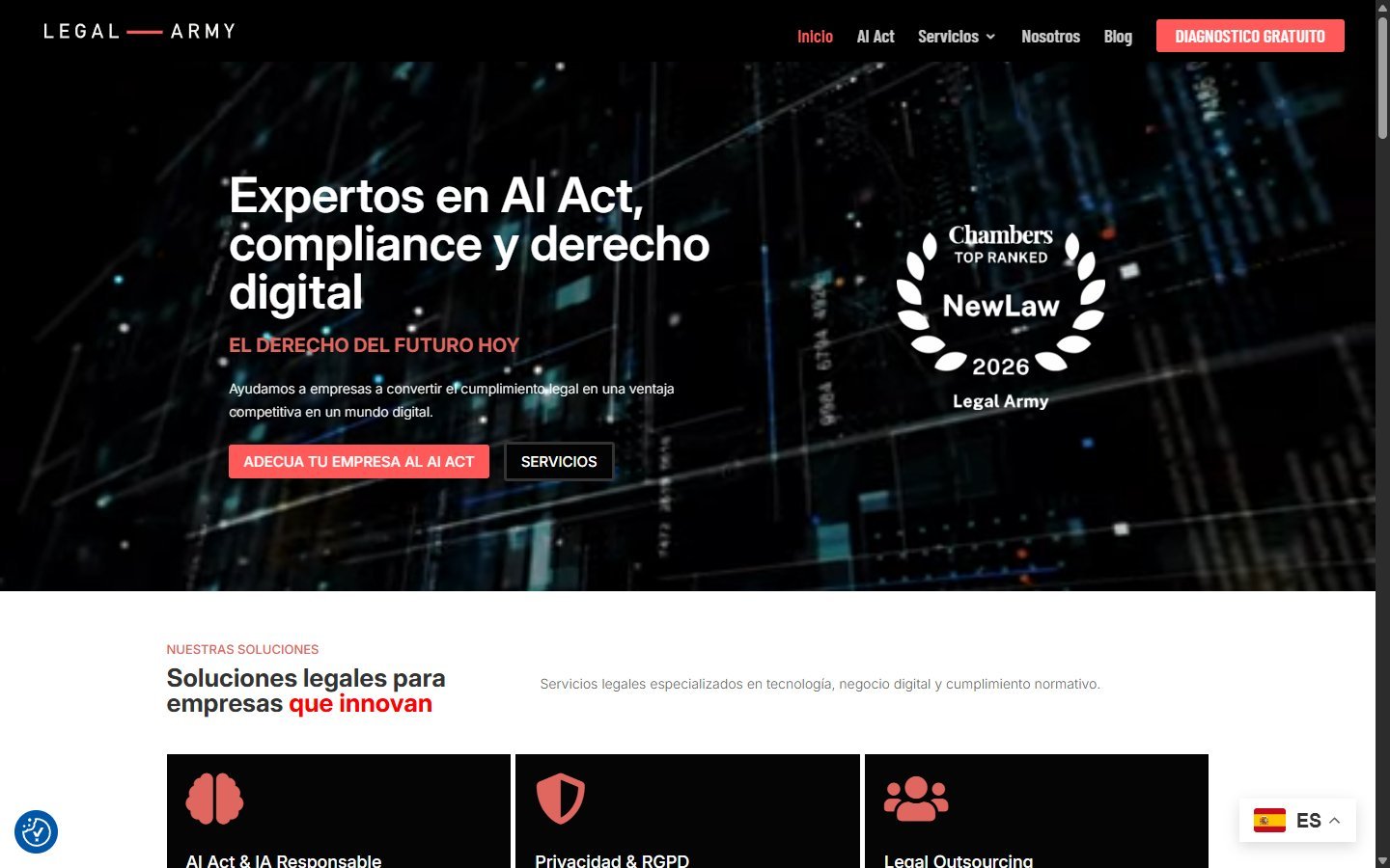 Web de Legal Army
